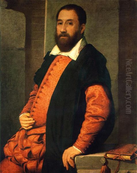 Portrait of Jacopo Foscarini Oil Painting by Giovanni Battista Moroni