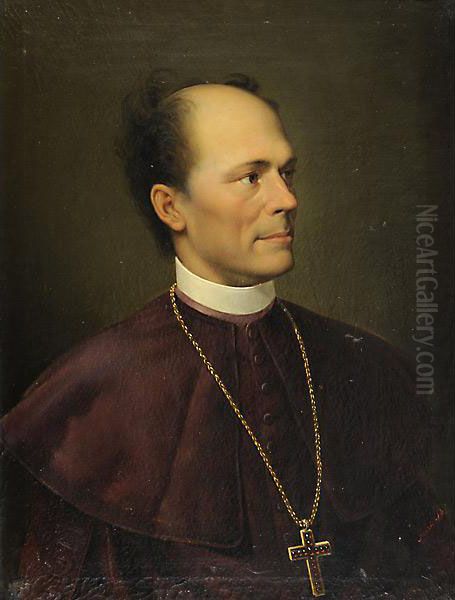 Ritratto Del Vescovo Di Djacobo Oil Painting by Augusto, Elek Alexis Canzi