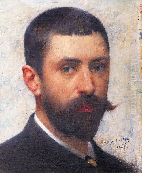 Autoportrait Oil Painting by Henri Rachou