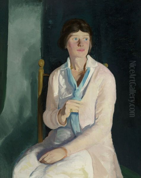 Portrait of Florence Budd Oil Painting by George Bellows