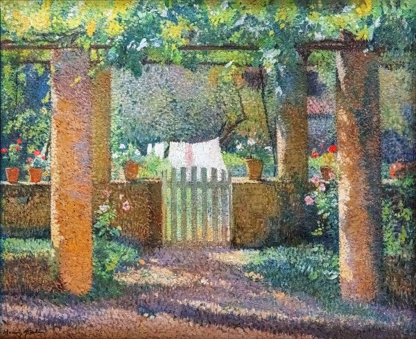 Marquayrol, le portillon blanc Oil Painting by Henri-Jean Guillaume Martin