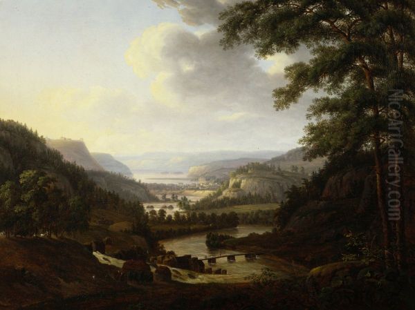 View over Tistedal Oil Painting by Thomas Fearnley