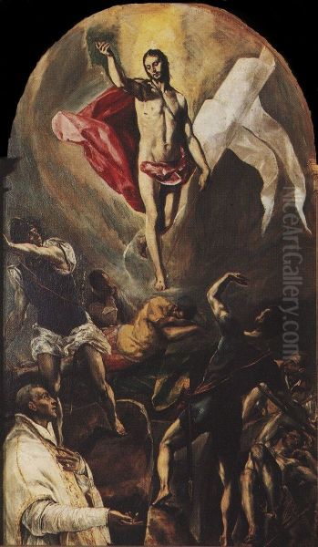 The Resurrection Oil Painting by El Greco