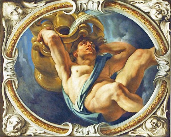 Aquarius Oil Painting by Jacob Jordaens