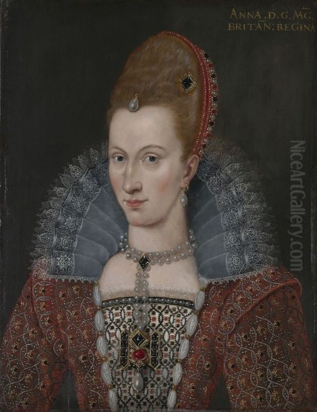 Anne of Denmark (1574-1619), Queen Consort of James I Oil Painting by Government Art Collection