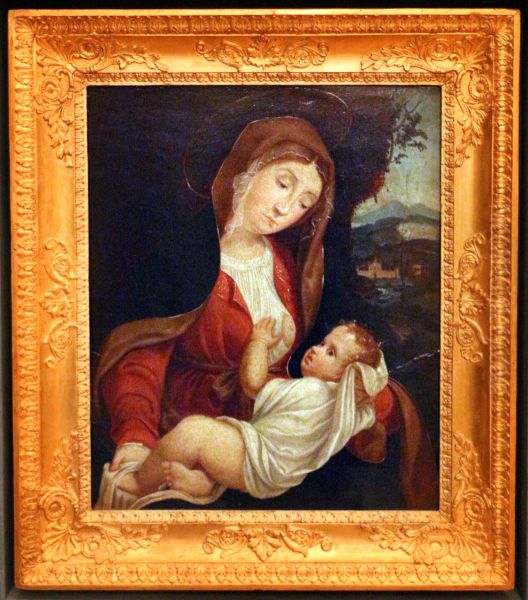 Madonna del latte Oil Painting by Andrea Previtali