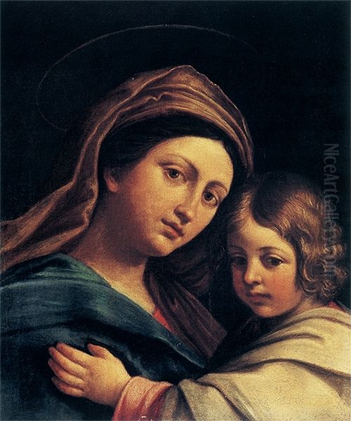 Madonna and Child. Oil Painting by Annibale Carracci