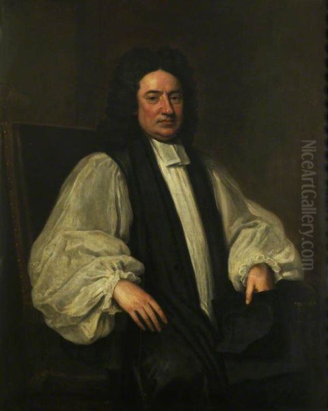 George Smallridge (1662-1719), Bishop of Bristol Oil Painting by Godfrey Kneller