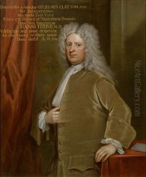 William Clayton Sundon, Baron Sundon of Ardagh (1671-1752) Oil Painting by Godfrey Kneller