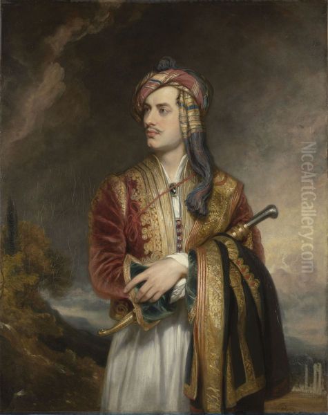 George Gordon Byron (1788-1824), 6th Baron Byron, Poet Oil Painting by Thomas Phillips