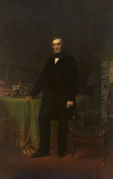 Dr Samuel Taylor Chadwick (1809-1876) Oil Painting by Charles Mercier