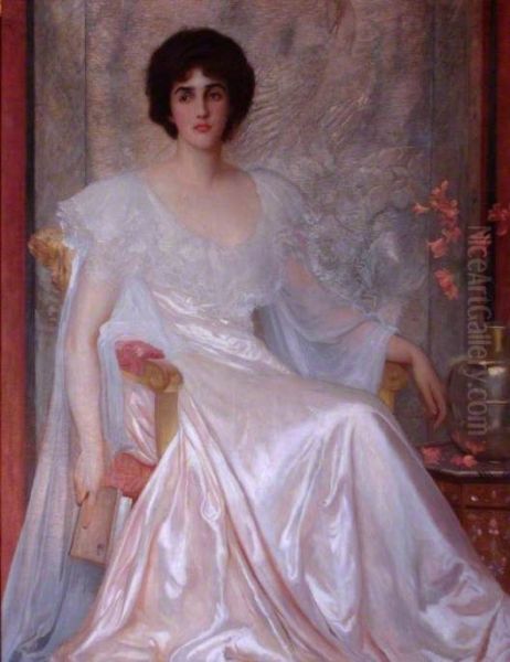 Miss Muriel Wilson (1875-1964) Oil Painting by William Blake Richmond