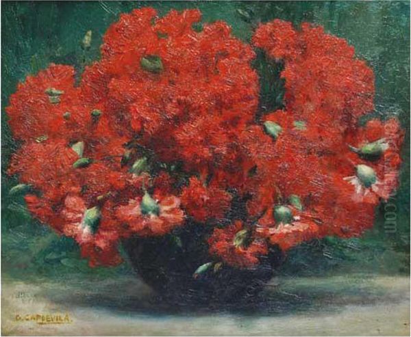 Flores Oil Painting by Genis Capdevila Puig