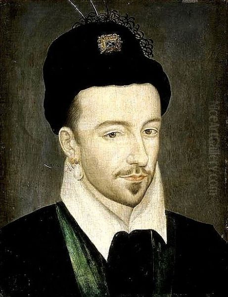 Portrait ofHenry III of France(1551-1589) Oil Painting by Etienne Dumonstier