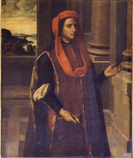 Portrait of Lorenzo di Giovanni de' Medici Oil Painting by Alessandro Allori