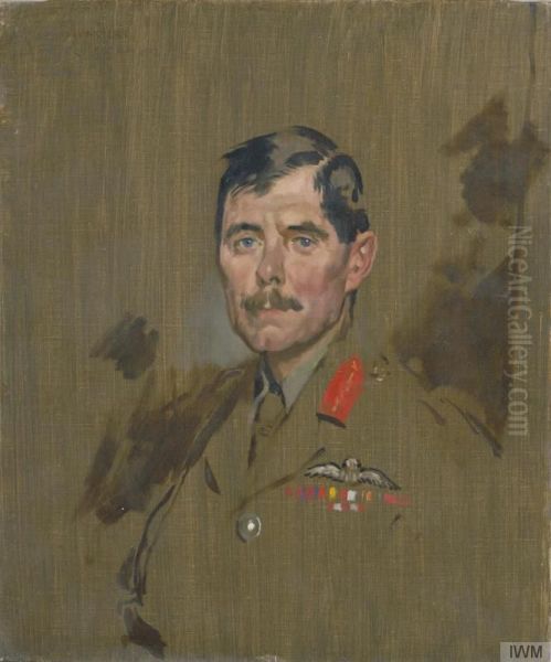 Major-General H.M. Trenchard, CB, DSO, RFC Oil Painting by William Orpen