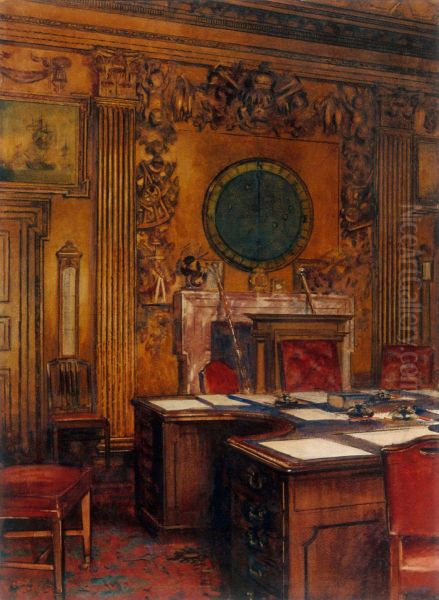 Board Room of the Admiralty Oil Painting by William Bruce Ellis Ranken