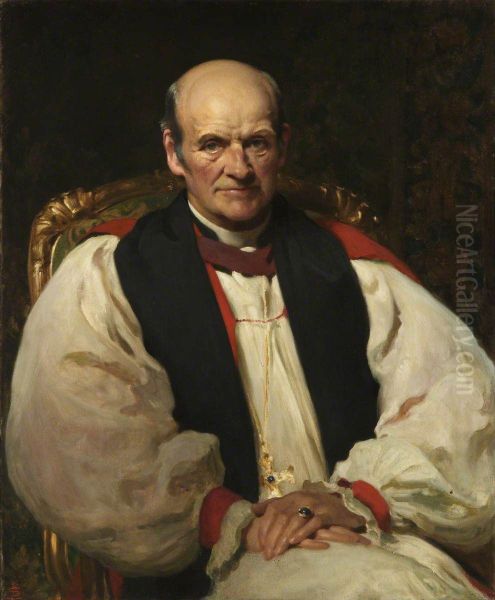 Alfred George Edwards (1848-1937), Archbishop of Wales Oil Painting by Solomon Joseph Solomon