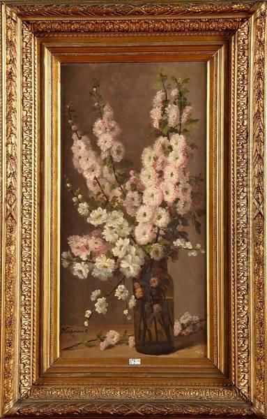 Vase De Fleurs Oil Painting by Jean Capeinick