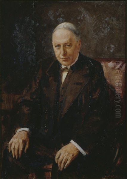 Robert Chalmers (1858-1938), 1st Baron Chalmers, Secretary to the Treasury Oil Painting by Andre Cluysenaar