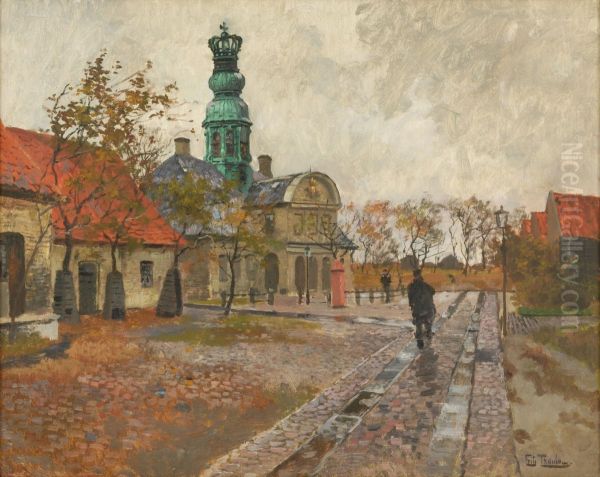 Nyholms Vagt Oil Painting by Frits Thaulow