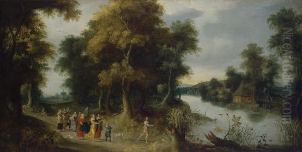 Finding of Moses Oil Painting by Jasper van der Lanen