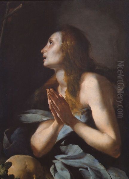 Penitent Magdalen Oil Painting by Bernardo Strozzi