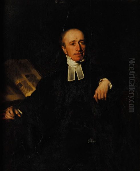 Portrait of Edward Burton (1794-1836) Oil Painting by Philip Corbet