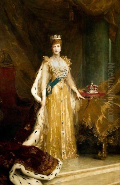 Queen Alexandra of Denmark (1844-1925) Oil Painting by Luke Fildes