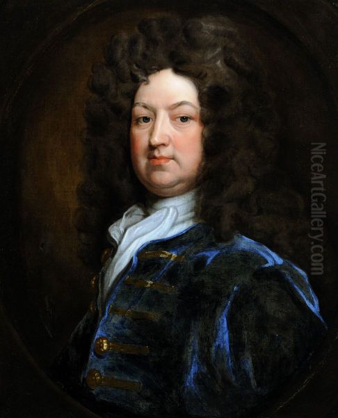 Charles Churchill (1656-1714), Governor of Guernsey (1706-1711) Oil Painting by Godfrey Kneller