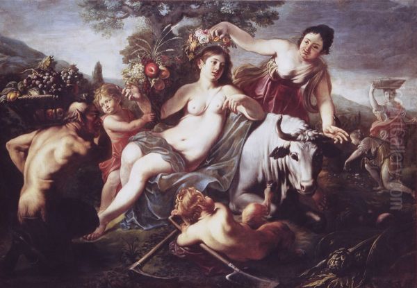 Allegory of Earth Oil Painting by Cornelis Schut