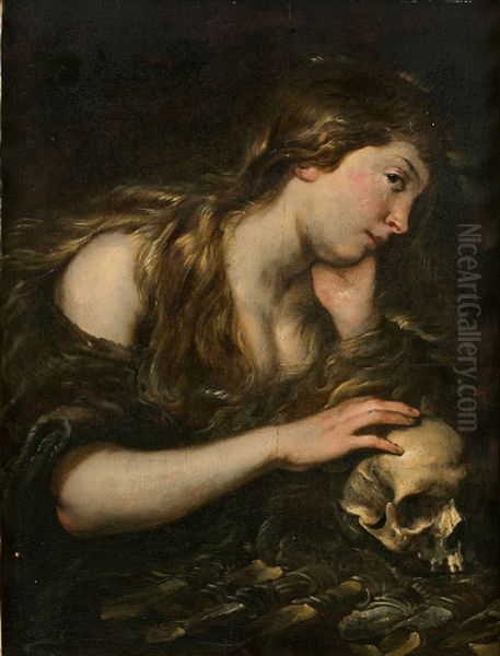 Penitent Magdalene Oil Painting by Jan Cossiers