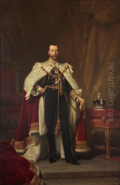 George V (1865-1936) Oil Painting by Luke Fildes