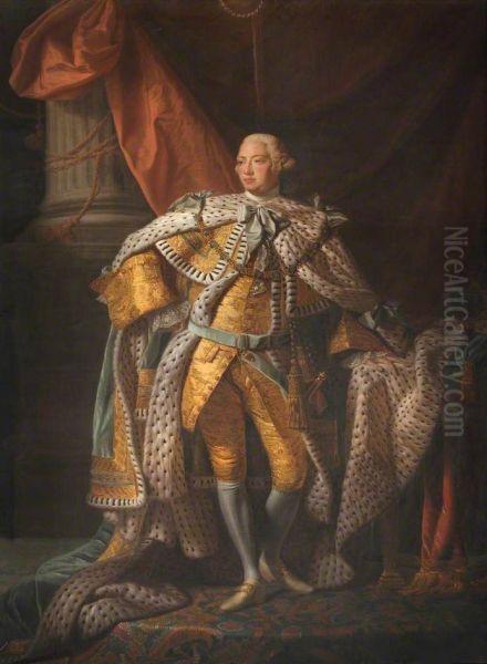 King George III (1738-1820) Oil Painting by Allan Ramsay