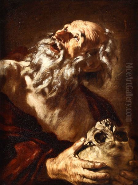 Saint Jerome Oil Painting by Giovanni Serodine