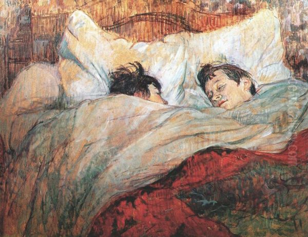 The Bed (Le lit) Oil Painting by Henri De Toulouse-Lautrec