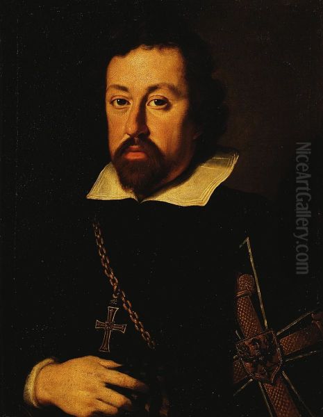 Portrait of Archduke Charles of Austria (1590-1624). Oil Painting by Justus Sustermans