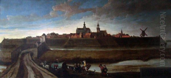 View of Hulst Oil Painting by Cornelis De Vos