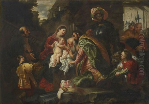 Adoration of the Magi Oil Painting by Cornelis Schut