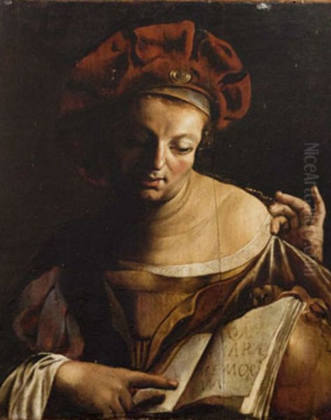 Vanitas Oil Painting by Angelo Caroselli