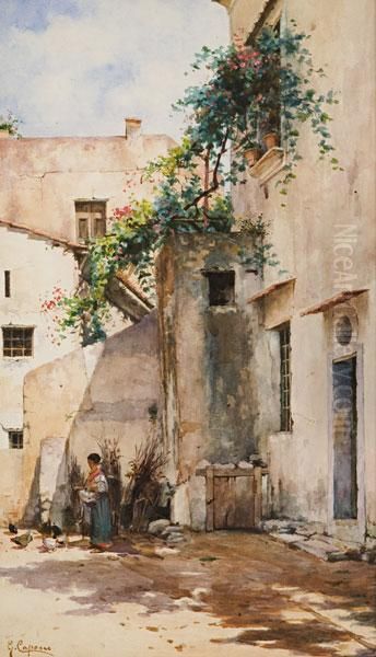 Cortile Italiano Oil Painting by Gaetano Capone