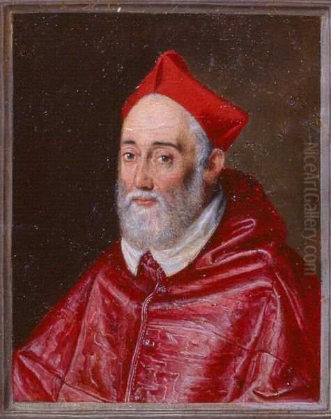 Cardinale Alessandro [Farnese] Oil Painting by Scipione Pulzone