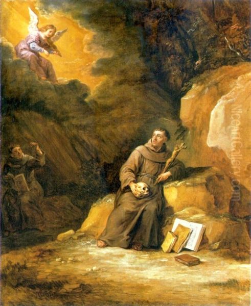 The Ecstasy of St. Francis. Oil Painting by David Teniers the Younger