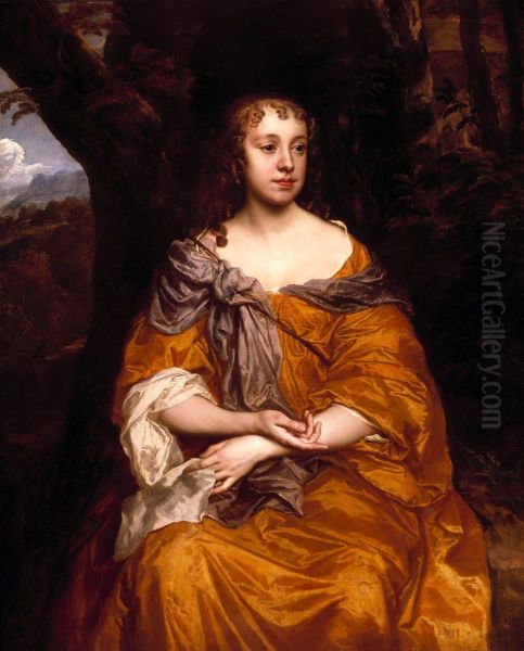 Portrat der Miss Wharton Oil Painting by Peter Lely