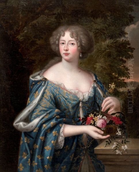 Portrait of Elizabeth Charlotte, Princess Palatine (1652-1722) Oil Painting by Pierre Mignard I