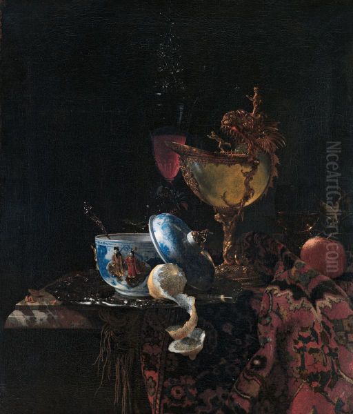 Still Life with a Nautilus Cup Oil Painting by Willem Kalf