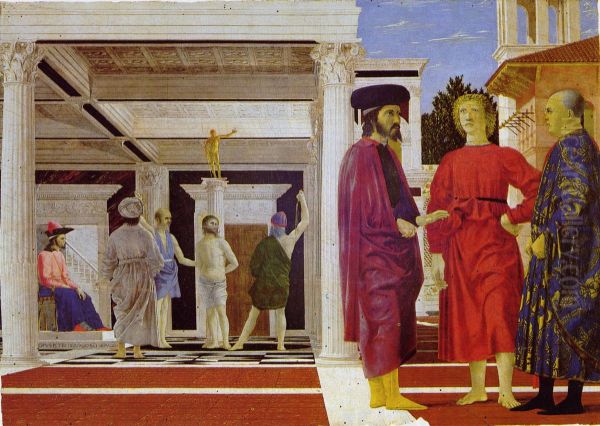 Flagellation of Christ Oil Painting by Piero della Francesca