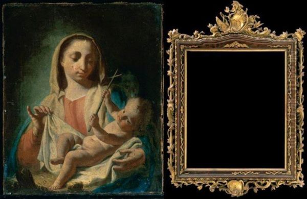 Madonna Col Bambino Oil Painting by Francesco Cappella