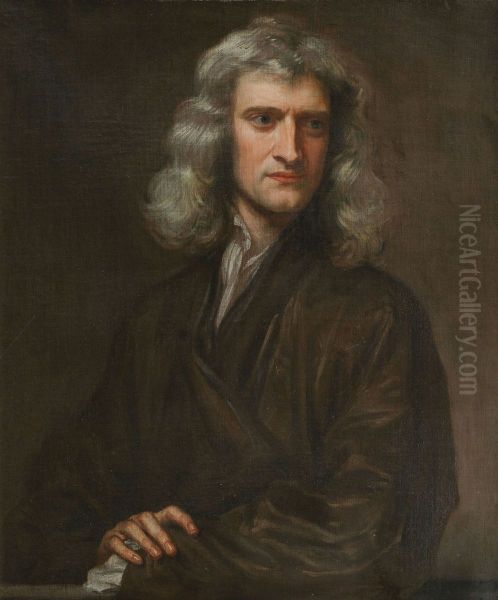 Portrait ofIsaac Newton(1642-1727) Oil Painting by Godfrey Kneller