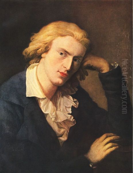 Portrait of Friedrich Schiller Oil Painting by Anton Graff